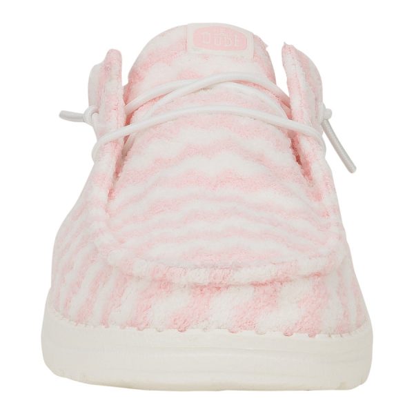 Wendy Slip Terry Stripe - Stripe Pink/White