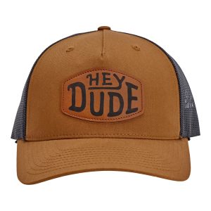 Leather Buckle Patch Trucker - Coyote Brown