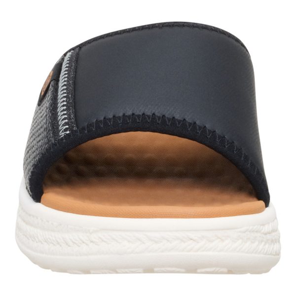 Tide Espadrille Slide - Black/Egret
