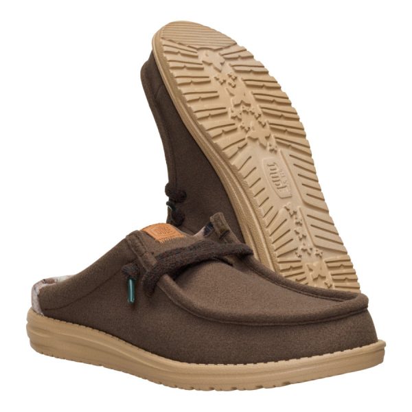 Wally Slip Cozy Plaid - Major Brown/Multi